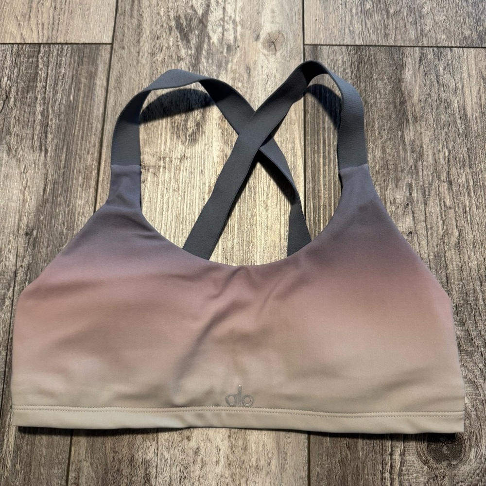 alo yoga vapor take charge bra small 2 4 ombré - Picture 2 of 6